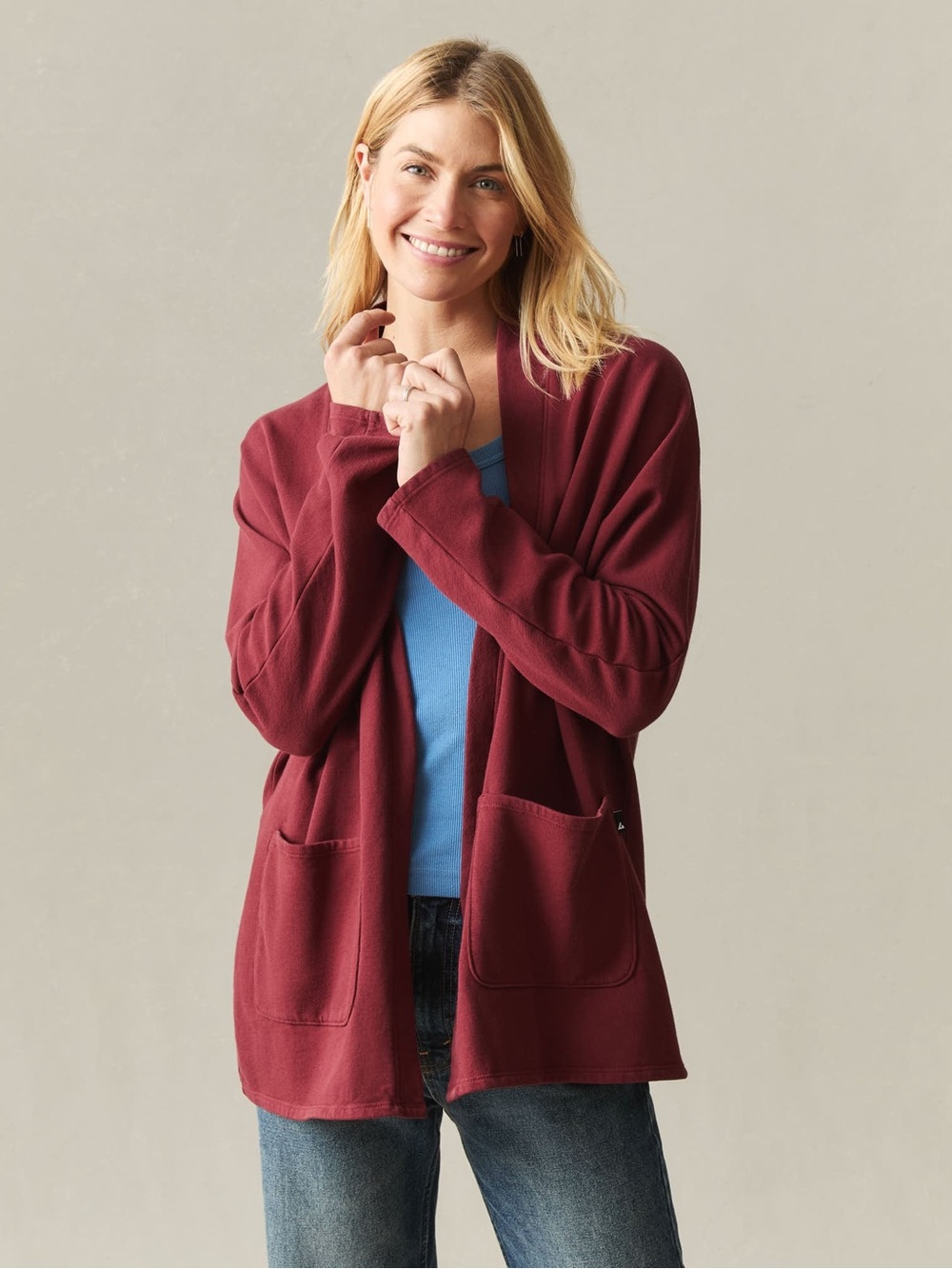 American Giant Women's French Terry Cardigan size xs